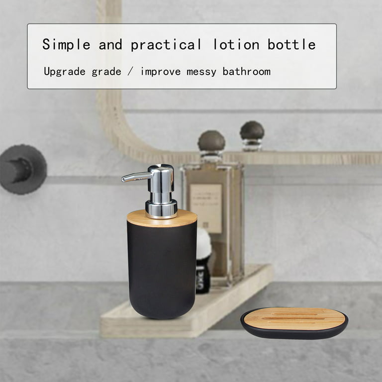 Bathroom Accessory set Toothbrush Holder Soap Dispenser Pump Bottle Toilet  Brush