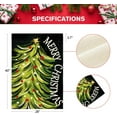 thumbnail image 5 of Black Merry Christmas House Flag 28x40 Inch Double Sided, Christmas Tree Xmas Winter Holiday Yard Outdoor Decorative Flag, 5 of 6