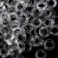 thumbnail image 3 of 100 Pack Transparent Plastic O-Rings for Roman Shades, 13mm Diameter, 3 of 3