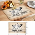 thumbnail image 6 of Farmhouse Chicken Placemats Set of 4, Farm Home Vintage Animal Non-Slip Place Mats Washable Table Mats for Kitchen Dining Table Decorations Indoor/Outdoor, 6 of 9