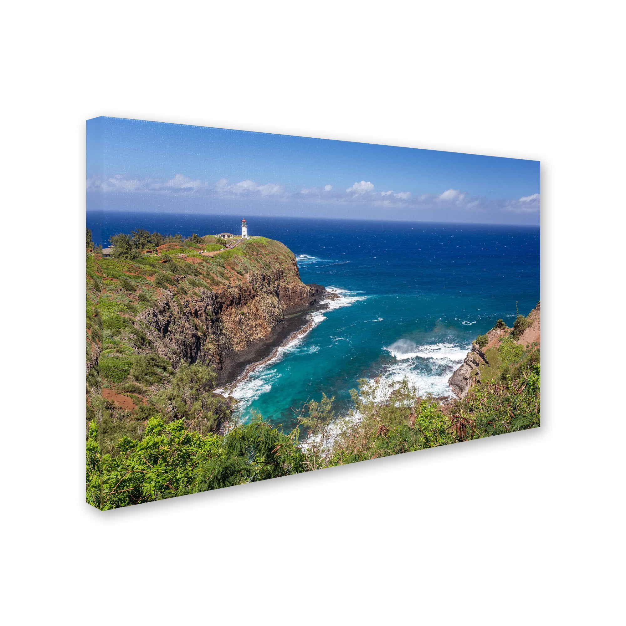 Trademark Fine Art 'Kilauea Lighthouse' Canvas Art by Pierre Leclerc