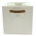 thumbnail image 6 of Better Homes & Gardens Collapsible Fabric Cube Storage Bin, Vanilla, 6 of 10