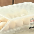 thumbnail image 3 of Soporte para huevos transparente BuyWeek caja de almacenamiento de huevos plástico, 3 of 5