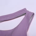 thumbnail image 6 of Prolriy Athletic Gym Workout Tops for Women, Women's Sports Underwear One Shoulder Vacuous Vest Gathered Shockproof Running Sports Back Bra Yoga Clothing Shirts for Women, Womens Tops Purple S, 6 of 8