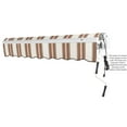 thumbnail image 7 of Awntech 16 Ft Maui Right Motorized Heavy Duty Patio Retractable Awning (192in x 9.25in x 120in), Brown/Tan/Terracotta Multi, 7 of 7