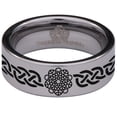 thumbnail image 2 of Knotwork Tungsten Carbide Ring, 2 of 9