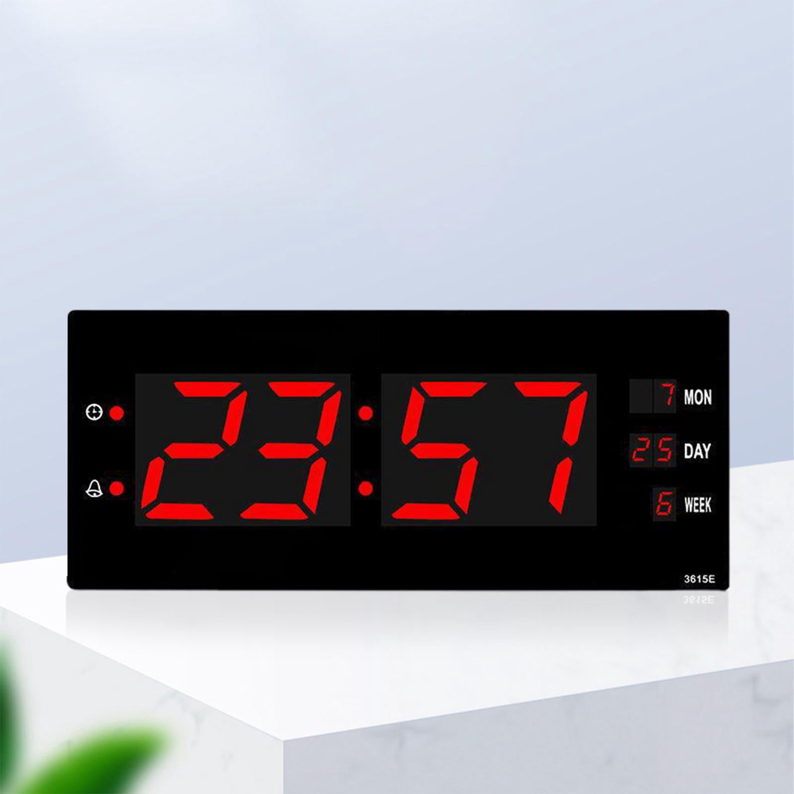 Axioma Large Display 13" Digital LED Wall Clock Wall Mountable Desk & Wall Calendar Day Timer with Calendar for Home Decor School Gym