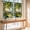 Amber, Moss Green, variant on Summer Coastal Island Bathroom Window Curtain, Farmhouse Windows Rustic Floral Light Filtering Coffee Kitchen Curtains, Bedroom Living Room Curtains 2 Panel 84"x45"