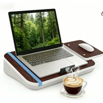 LapEasy Lap Desk, Portable Lap Laptop Desk with Pillow Cushion and Detachable Mouse Tray, Gaming, Eating, Writing, Working on Bed, Couch,Floor