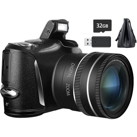 Digital Camera 4K Video Camera Camcorder Ultra HD 48MP YouTube Vlogging Camera with Wide Angle Lens 16X Digital Zoom 3.0 Screen