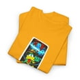 thumbnail image 3 of Birdhouse Jaws Duck Jones Skateboard 2000s Vintage Rare Classic T Shirt Print - Gold / L, 3 of 5