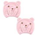 thumbnail image 1 of 2 Pcs Hair Dry Towel Hat Cute Quick Drying Bath Towel Wrap Ultra Soft Absorbent Hair Dry Hat, 1 of 5