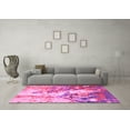 thumbnail image 3 of Ahgly Company Indoor Square Abstract Pink Modern Area Rugs, 6' Square, 3 of 4