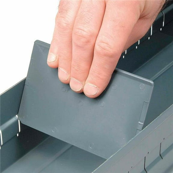Durham Manufacturing 252013 Steel Parts Drawer Cabinet Dividers 036-95 - Gray - Pack of 96