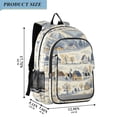 thumbnail image 2 of FORMRS School Backpack 17" Student Travel Bag with Laptop Compartment, Snowy Mountains, 2 of 7