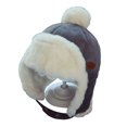 thumbnail image 1 of Kids Winter Ear Protection Hat Autumn Winter Children Lei Feng Hat with Fur Ball Decor Kids Outdoor Riding Hat with Ear, 1 of 5