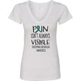thumbnail image 3 of Inktastic Trigeminal Neuralgia Awareness Pain Isn't Always Visible Women's V-Neck T-Shirt, 3 of 5