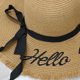 thumbnail image 3 of 1 Uds. Sombrero de paja de ala ancha para mujer, gorra enrollable plegable y flexible, sombrero para el sol de playa para verano UV UPF50+ (gris) JM, 3 of 3