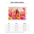 thumbnail image 2 of Throw Blanket for Couch - Digital Nomad Pink Landscape Soft Comfy Lightweight Cozy Warm Throw Blanket, Fuzzy Plush Flannel Blanket & Throws for Sofa and Bed All Season, 2 of 8
