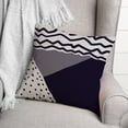 thumbnail image 3 of Creative Products Navy Abstract Mod Shapes 18x18 Indoor / Outdoor Pillow, 3 of 3