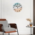 thumbnail image 3 of Battery Operated Analog Wall Clocks Non-Ticking Silent Modern Clock Decorative for Home,Office-Beautiful Sandy Beach With Clear Blue Water And Gentle Waves(10inch), 3 of 4