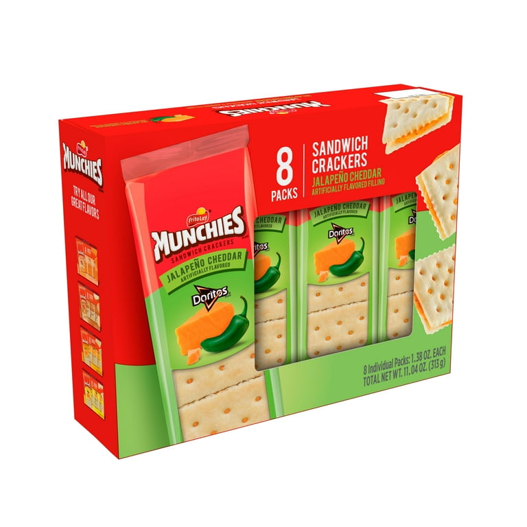 Munchies Doritos Jalapeno Cheddar Cheese Sandwich Crackers,