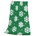 thumbnail image 3 of Bingfone Snowflake Print Flannel Fleece Blanket Throw Blanket For Bed,Sofa,Couch,Travel,Camping(40"X30"), 3 of 9