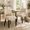 Beige, variant on VKNOW Faux Leather 20.7" W Upholstered Dining Chairs Set of 2, Thick Foam Cushion Kitchen & Dining Room Chairs with Solid Wood Legs, Beige