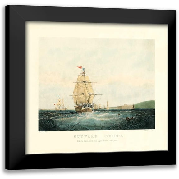 Walters, S. 13x12 Black Modern Framed Museum Art Print Titled - Outward Bound