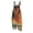 Orange(Tropical), variant on Iaqnaocc Hawaiian Womens Jumpsuit Summer Plus Size Boho Beach Vacation Womens Romper Sleeveless Tropical Jumpsuits Rompers Casual Loose Adjustable Strap Womens Overalls Pink 3XL