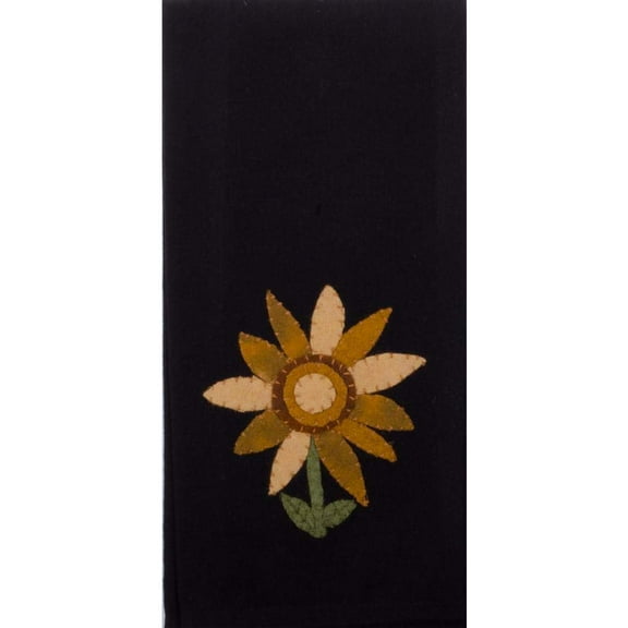 Home Collections by Raghu Sunflower Power Towel Black