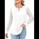 thumbnail image 1 of Camisas de Larga para Mujer, Blusas de Encaje, Ropa Informal de Negocios, Moda de Otoño, Blusas Tejidas Y2k XL, 1 of 9