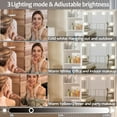 thumbnail image 3 of Caulitar Makeup Vanity with Mirror and Lights, 5 Drawers & Cabinet & Stool, Crystal Knobs, Modern Vanity Table with Adjustable Lighting Colors, White, 3 of 9