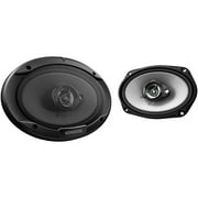 Kenwood 6" x 9" 400W 3-Way Car Audio Flush Mount Coaxial Stereo Speakers, Pair