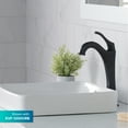 thumbnail image 6 of Kraus Elavo Square Semi-Recessed Vessel White Porcelain Ceramic Bathroom Sink with Overflow, 16 1/2 inch (2-Pack), 6 of 7