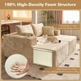 thumbnail image 5 of XIZZI Oversized Chaise Lounge Chair Indoor Double, Modular Sectional Sofa with Plush Corduroy, Sleeper Sofa Boneless Couch for Living Room Bedroom, No Assembly Required, Beige, 5 of 9