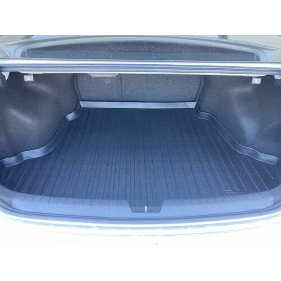 EACCESSORIES EA Cargo Liner – Trunk Mat for KIA Optima 2016-2020 – Weather-Resistant Trunk Mats for Cars with Raised Lip – Non-Slip Car Trunk Mat Rubber – Laser Pre-Cut Design