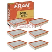 6 pc FRAM CA11960 Extra Guard Air Filters for 2521683 7Y-0404 84852S A969C C32007 Intake Inlet Manifold Fuel Delivery Filters Fits select: 2014-2018 RAM 2500, 2014-2018 RAM 1500