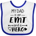 thumbnail image 3 of Inktastic My Dad is an Emt and a Hero Boys or Girls Baby Bib, 3 of 4