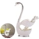 thumbnail image 5 of El Juego De Cucharas De Postre De Aleación De Zinc Incluye 6 Cucharas De Lazo Y 1 Cuchara De Café Con Soporte En Forma De Cisne Para El Hogar, Cafetería, Pastelería, Tienda De Postres Speravity HA026613-01, 5 of 6