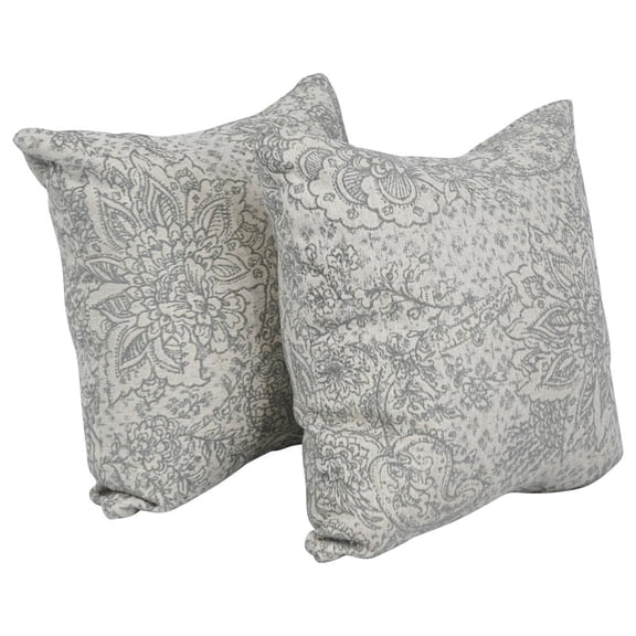 17-inch Jacquard Throw Pillows with Inserts (Set of 2) 9910-S2-ID-140
