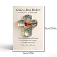 thumbnail image 4 of Grace in Your Pocket, Christian Pocket Cross with Lamb Design, Premium Shatter-Resistant Acrylic Crafted Cross Token with white dove & lion, Portable Faith Decor Gift (E), 4 of 6