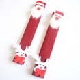 thumbnail image 3 of 4pcs Christmas Refrigerator Door Handle Covers Microwave Oven Dishwasher Kitchen Appliances Covers Door Handle Linen Cloth Protector, 3 of 7