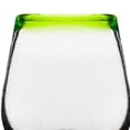 thumbnail image 3 of 10 Strawberry Street Lime Rim Mexican Glassware, Stemless Wine, Set of 4, 3 of 4