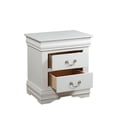 thumbnail image 2 of Tcbosik Wooden Nightstand with 2 Storage Drawers Accent Bedside Table for Bedroom Living Room, White, 2 of 5