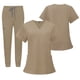 thumbnail image 4 of Ropa de enfermera de bolsillo multifuncional de doble capa, bata quirúrgica, ropa de trabajo de anestesista, traje de pantalón de manga corta, 4 of 6