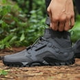 thumbnail image 6 of XDDST Gray Shoes for Men Outdoor Hiking Shoes Men Non Slip Hiking Work Clothes Sports Shoes Swimming Wading Off Road and River Tracing Shoes, 6 of 9