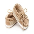 thumbnail image 4 of Infant Sneaker Baby Boy Toddler First Walkers Stitching Straps Soft Bottom Non-slip Casual Shoes, 4 of 7