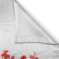 thumbnail image 3 of Ambesonne Floral Kitchen Curtains, Japanese Spring Blooms, 55"x39", Vermilion Brown White, 3 of 3