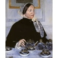 thumbnail image 2 of Cassatt, Mary 12x14 Gold Ornate Wood Framed with Double Matting Museum Art Print Titled - Lady At The Tea Table 1883, 2 of 4